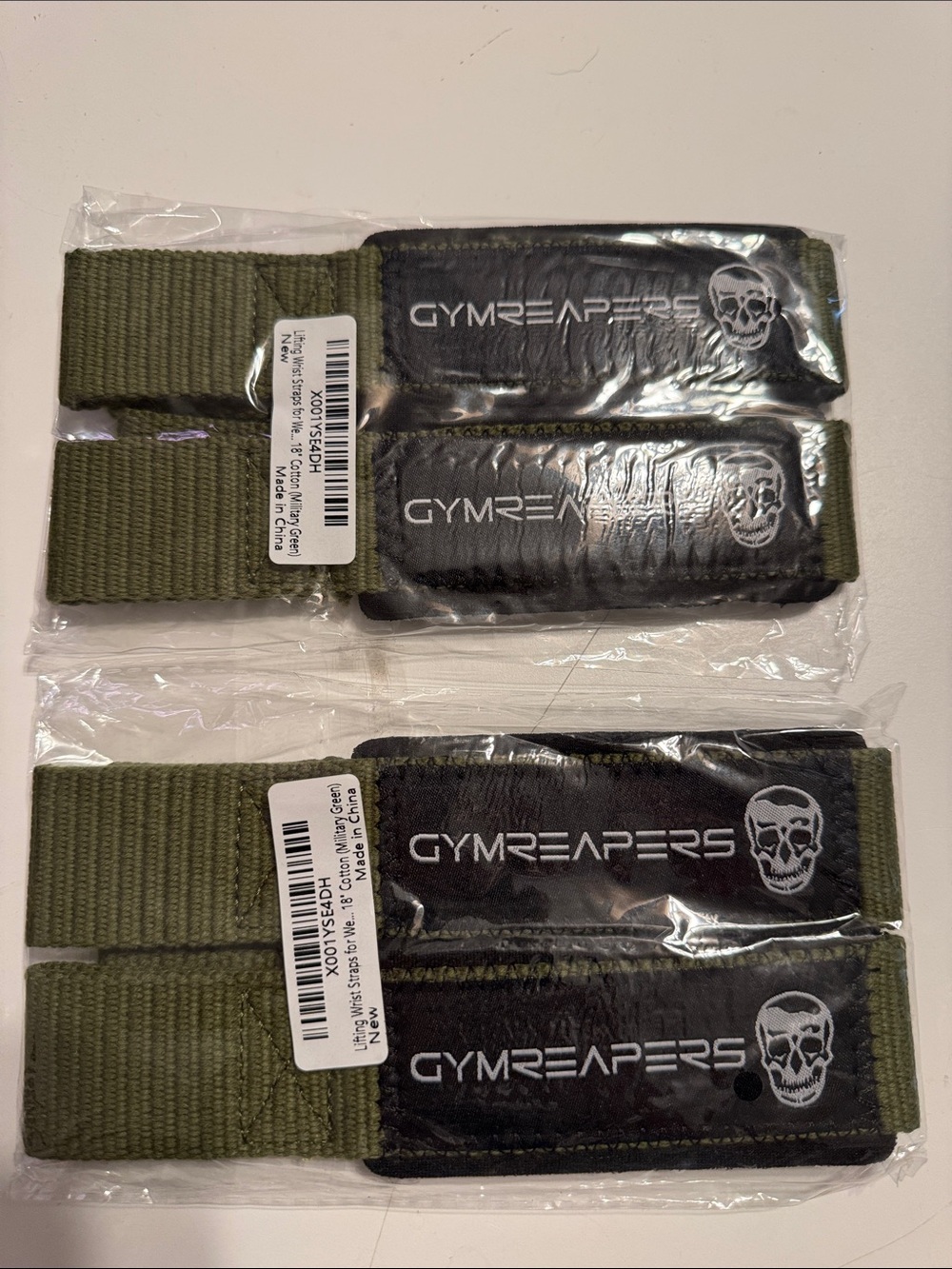 Gymreapers Olive Green Lifting Straps - Wrist Support Straps